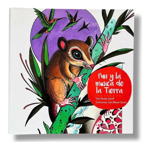 Libro escrito en Braille "Pun y la música de la Tierra "