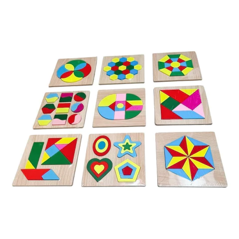 Puzzle De Madera Tangram - comprar online