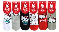MEDIAS SOQUETES HELLO KITTY ELEMENTO - X12