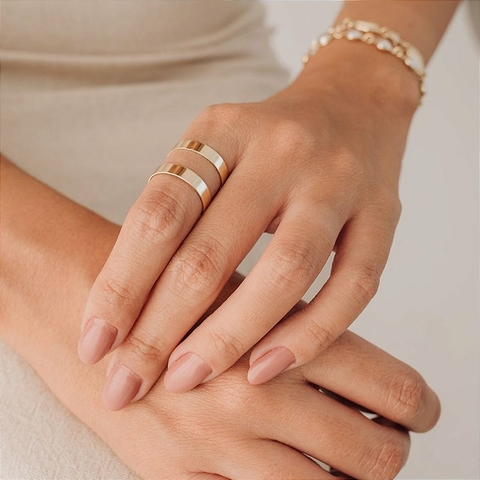 Falange Duplo - Banhado Ouro 18k - Antialérgico - comprar online