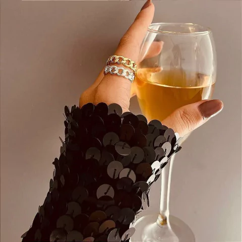 Anel Corrente - Banhado Ouro 18k - Antialérgico