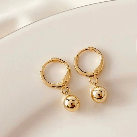 Argola Arpoador - Banhado Ouro 18k - Antialérgico