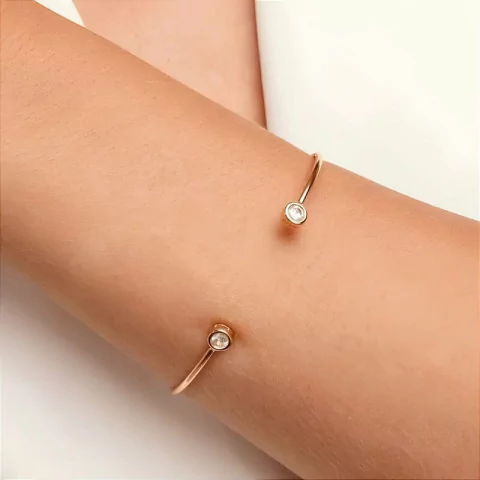 Bracelete Ponto de Luz - Banhado Ouro 18K - Antialérgico