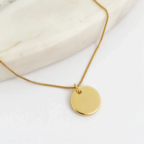 Colar Unique - Banhado Ouro 18k - Antialérgico