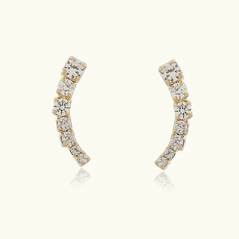 Brinco Komma - Banhado Ouro 18k - Antialérgico