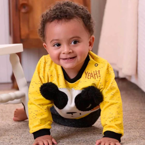 Conjunto de Bebê Amarelo Wilson