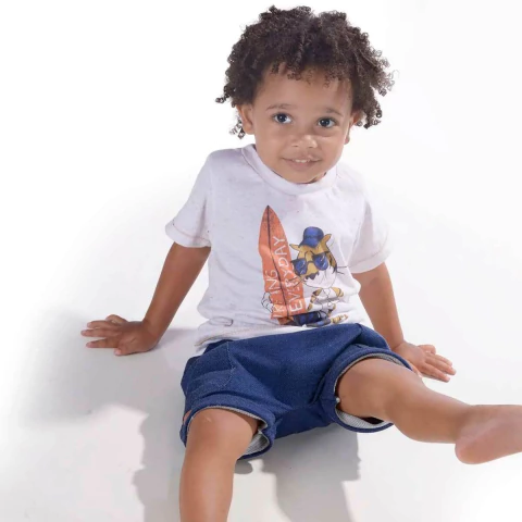 Conjunto T-Shirt Malha/Moletom Joaquim