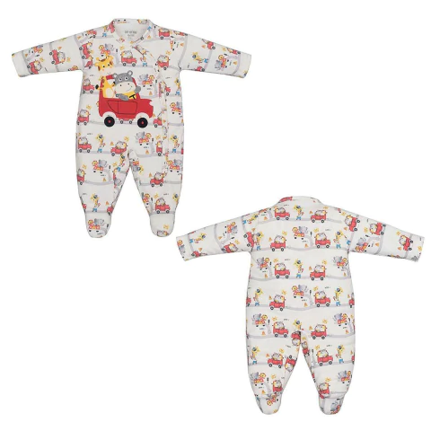 Macacão Bebê Menino Suedine Carrinhos Day by Day Upi Uli