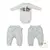 Conjunto Marfim Body Com Culote Jaine
