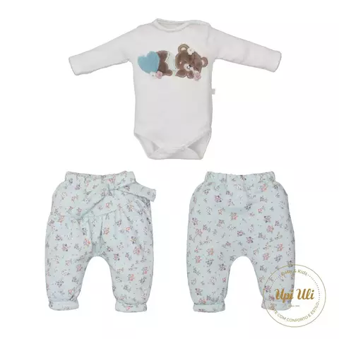 Conjunto Marfim Body Com Culote Jaine