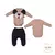 Conjunto De Bebê Body Com Culote Bege Humberto