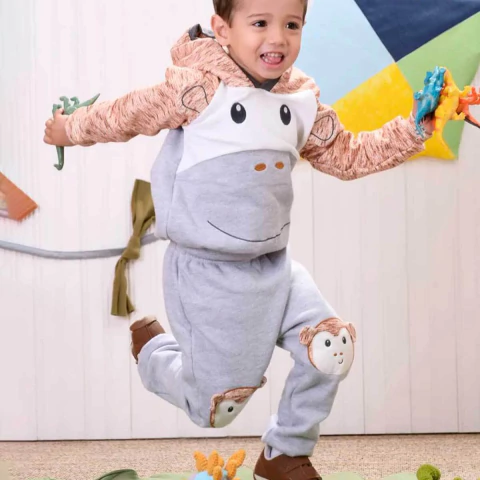 Conjunto De Bebê Cinza João Gabriel