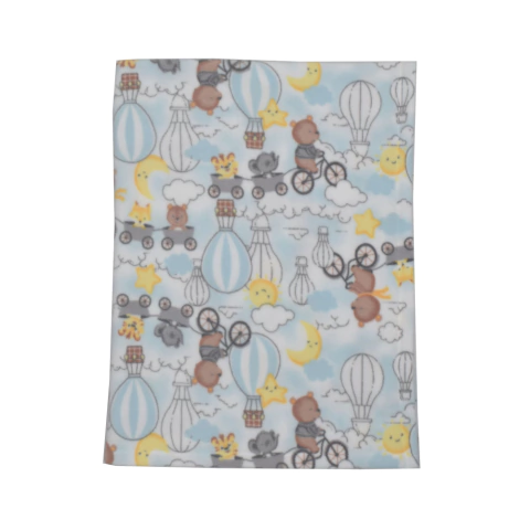 Cobertor Bebê Menino Microsoft Estampado Ursinho Upi Uli