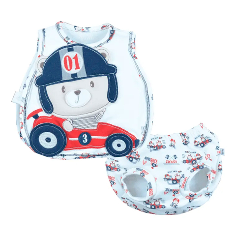Bata Com Tapa Fralda Bebê Menino Algodão Estampado Upi Uli