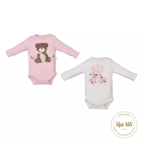 Kit Body de Bebê 2 Peças Suedine/Molecottom Ivone