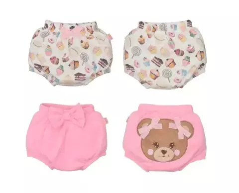 Kit De Bebê Tapa Fralda 2 Peças Suedine/Canelado Melissa