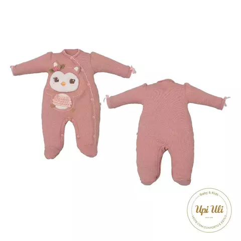 Macacão de Bebê Salmão Lorena