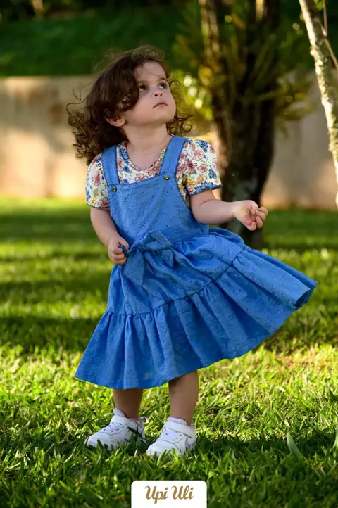 Vestido Infantil C/ Body Laise/Cotton Mariana