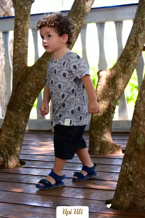Conjunto de Bebê Cinza João Miguel