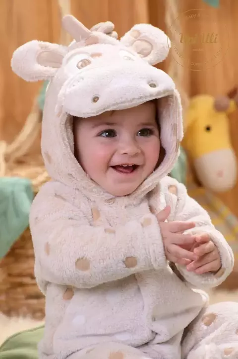 Macacão de Bebê Girafa Léo