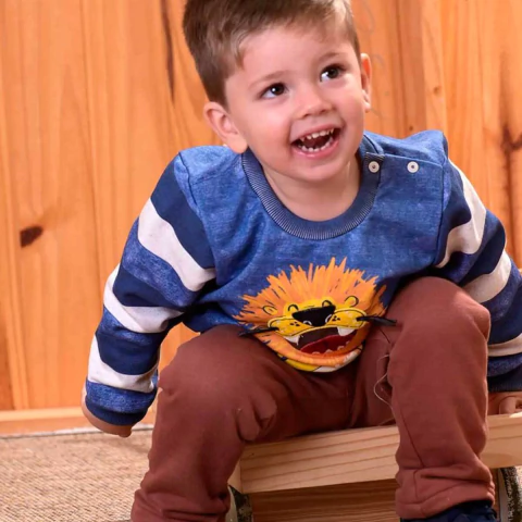 Conjunto de Bebê Azul Theo