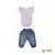 Conj. de bebê Body C/Culote Cotton/Jeans Valéria