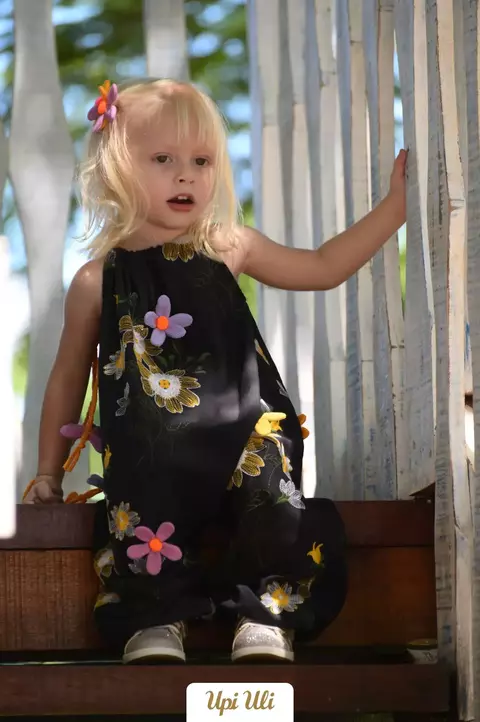 Macaquinho Infantil Rayon Embroderie Laura