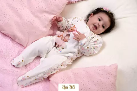 Macacão de Bebê Marfim Grace