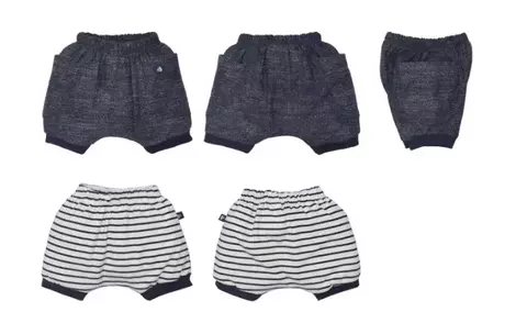 Kit De Bebê Shorts 2 Peças Suedine/Sport Fleece Marinello