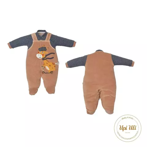 Macacão de Bebê Marrom Enzo