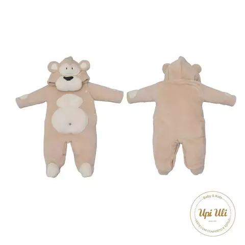 Macacão de Bebê Urso Bege Gustavo