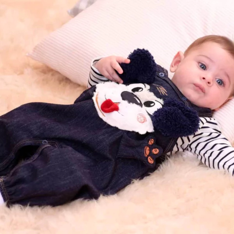 Macacão de Bebê Azul Marinho Humberto