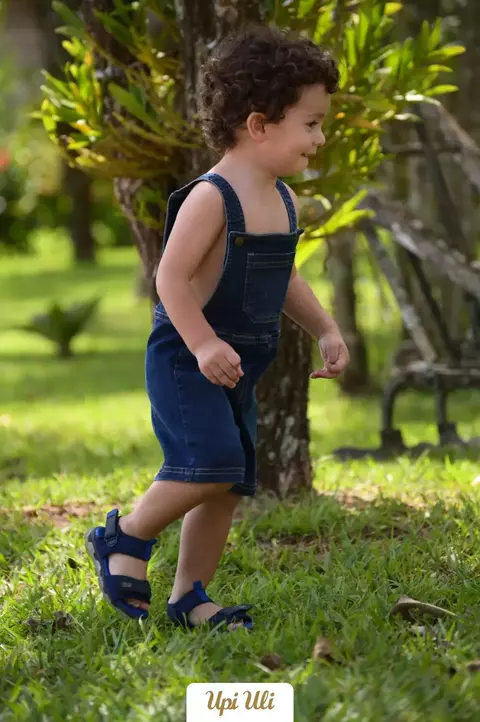 Jardineira Infantil Jeans Bernardo