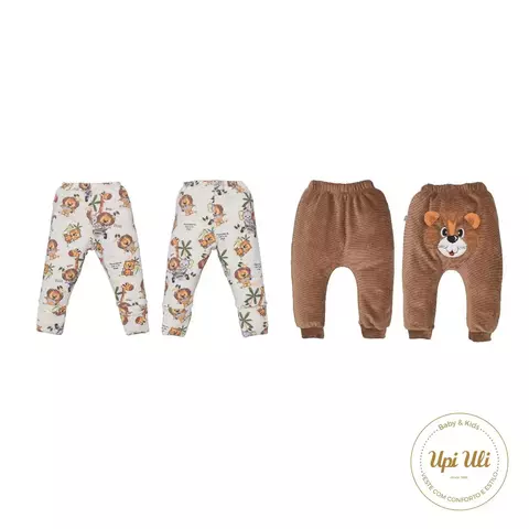 Kit de Bebê Culote 2 Peças Molecotom /Plush Ondule Toninho