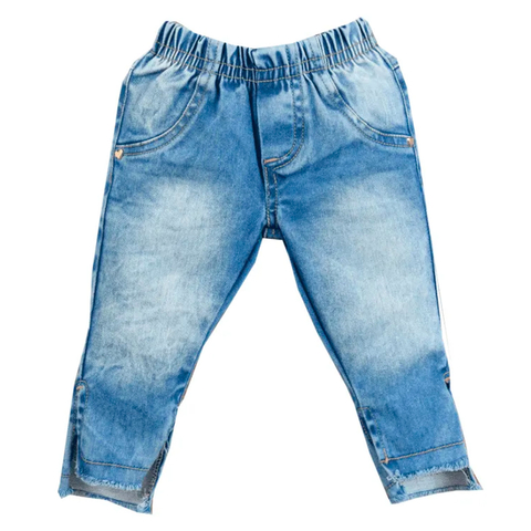 Calça Jeans Azul Bebê Menina Megan Baby Girl Upi Uli