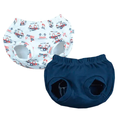 Kit 2 Tapa Fralda Bebê Menino Suedine Estampado Urso Upi Uli