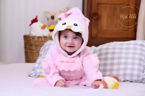 Macacão De Bebê Rosa Maria Alice