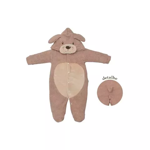 Macacão Infantil Divertido Unifloc/Pelucia Cachorro