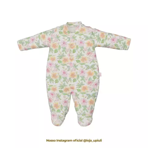 Macacão De Bebê Basic Suedine Maria Flor