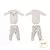 Conjunto de Bebê Body C/Culote Dupla Face Linus Unissex Luca