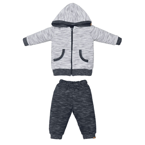 Conjunto Blusa Com Calça Bebê Menino Algodão Liso Upi Uli