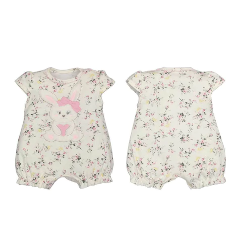 Macaquinho Bebê Menina Suedine Coelha Coração Upi Uli