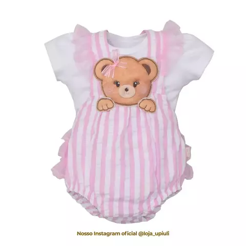 Banho De Sol De Bebê C/Body Listra/Suedine Grace
