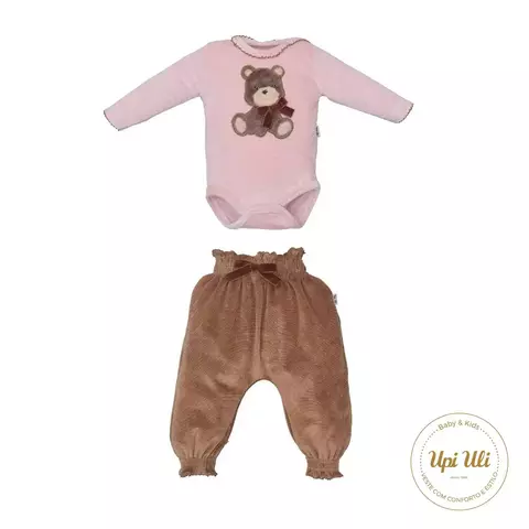 Conjunto Rosa Body Com Culote Eloa