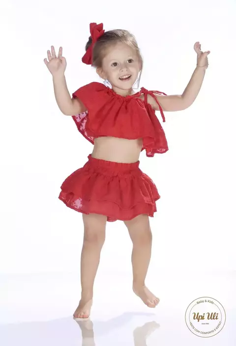 Conjunto Vermelho Curto Ana Beatriz
