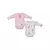 Kit 2 Peças Body Bebê Menina Ursinha e Doces Rosa Upi Uli