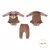 Conjunto Marrom Body Com Culote Marlene - comprar online