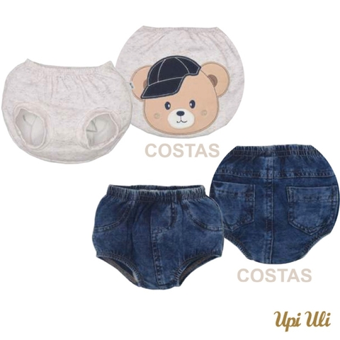 Kit de Bebê Tapa Fralda 2 Peças Azul Enzo