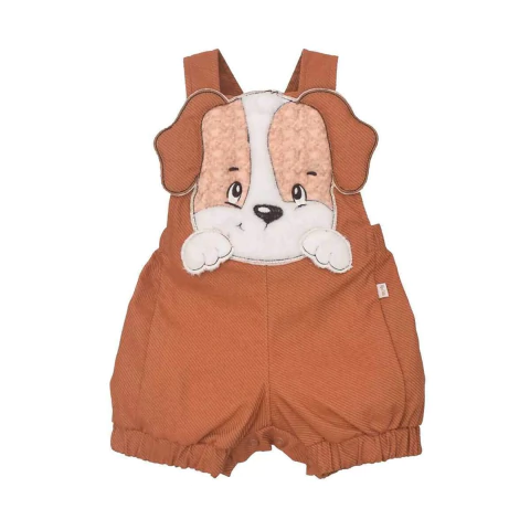 Banho de Sol Suedine Bordado Cachorrinho Charlie Upi Uli