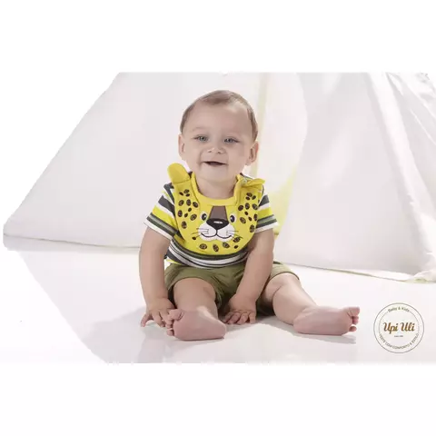 Conjunto de Bebê Body com Shorts Joca